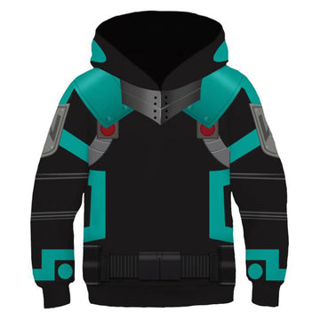 Anime My Hero Academia Midoriya Izuku Niños Sudadera Cosplay Navidad Fiesta 3D Impreso Casual